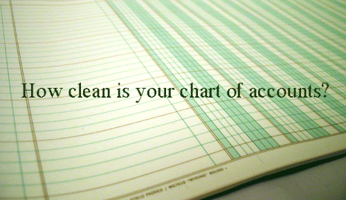 Clean up your Chart of Accounts 